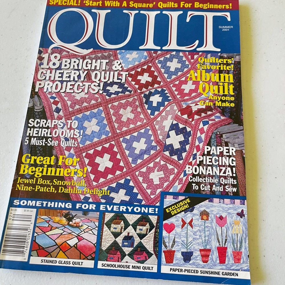 vintage quilting craft magazine quilt summer 2001